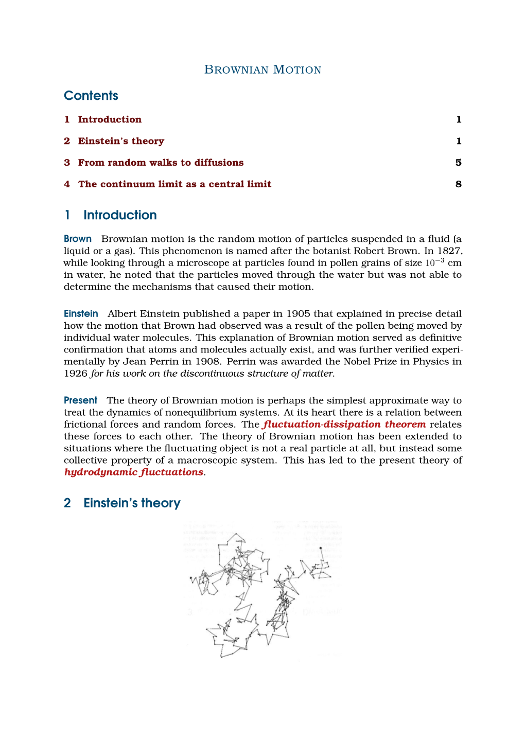 Contents 1 Introduction 2 Einstein's Theory