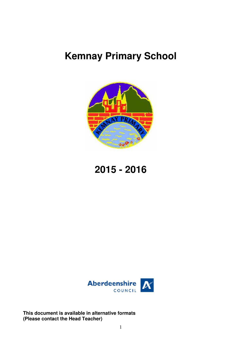 Kemnay Primary School 2015