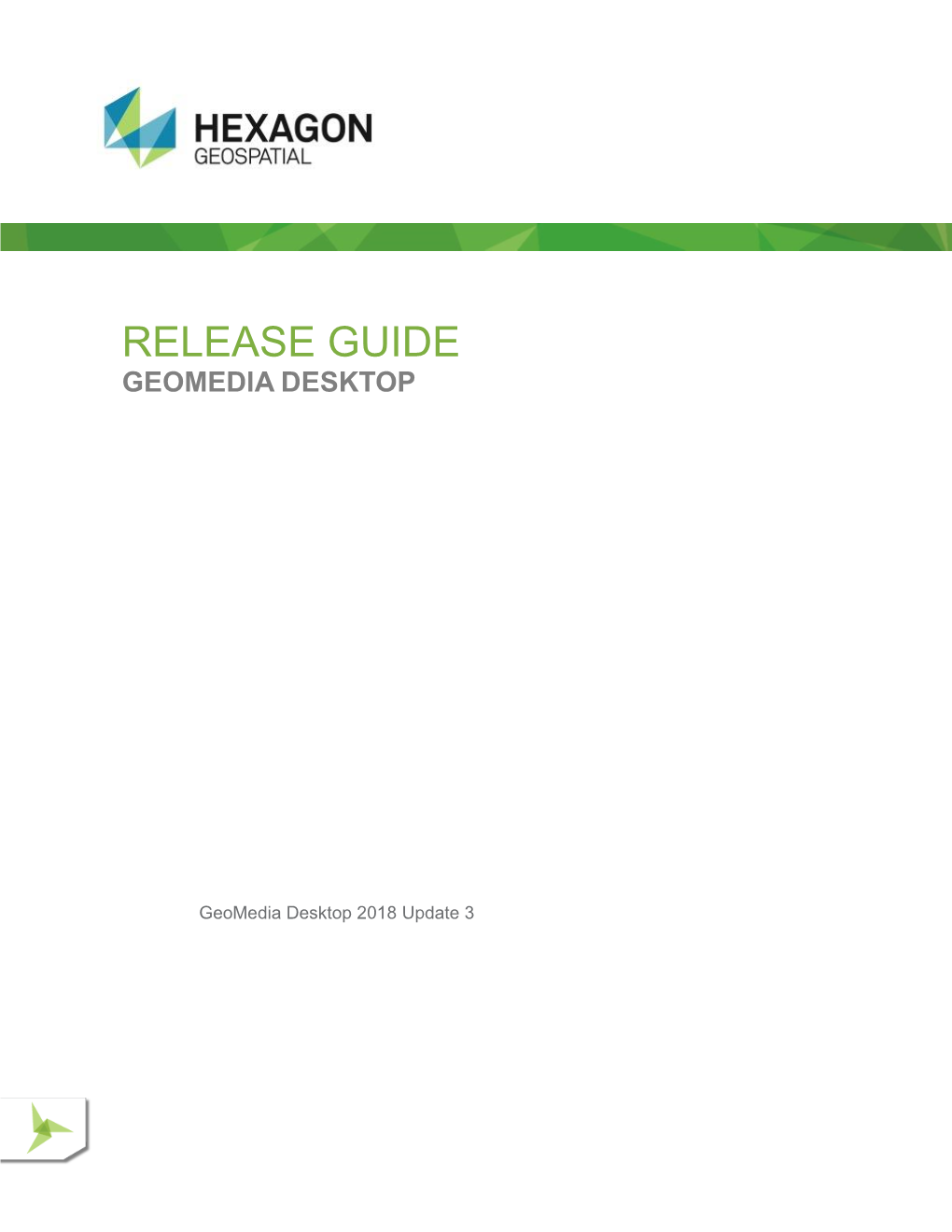 Release Guide Geomedia Desktop