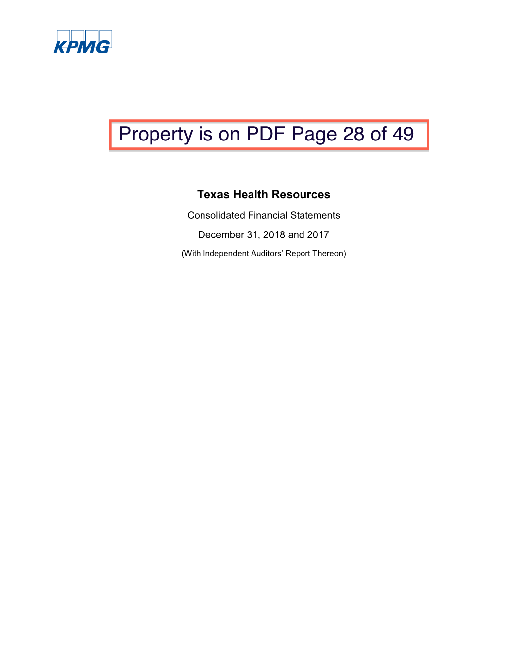 Texas Health Resources (TX) 2017 (Pdf)