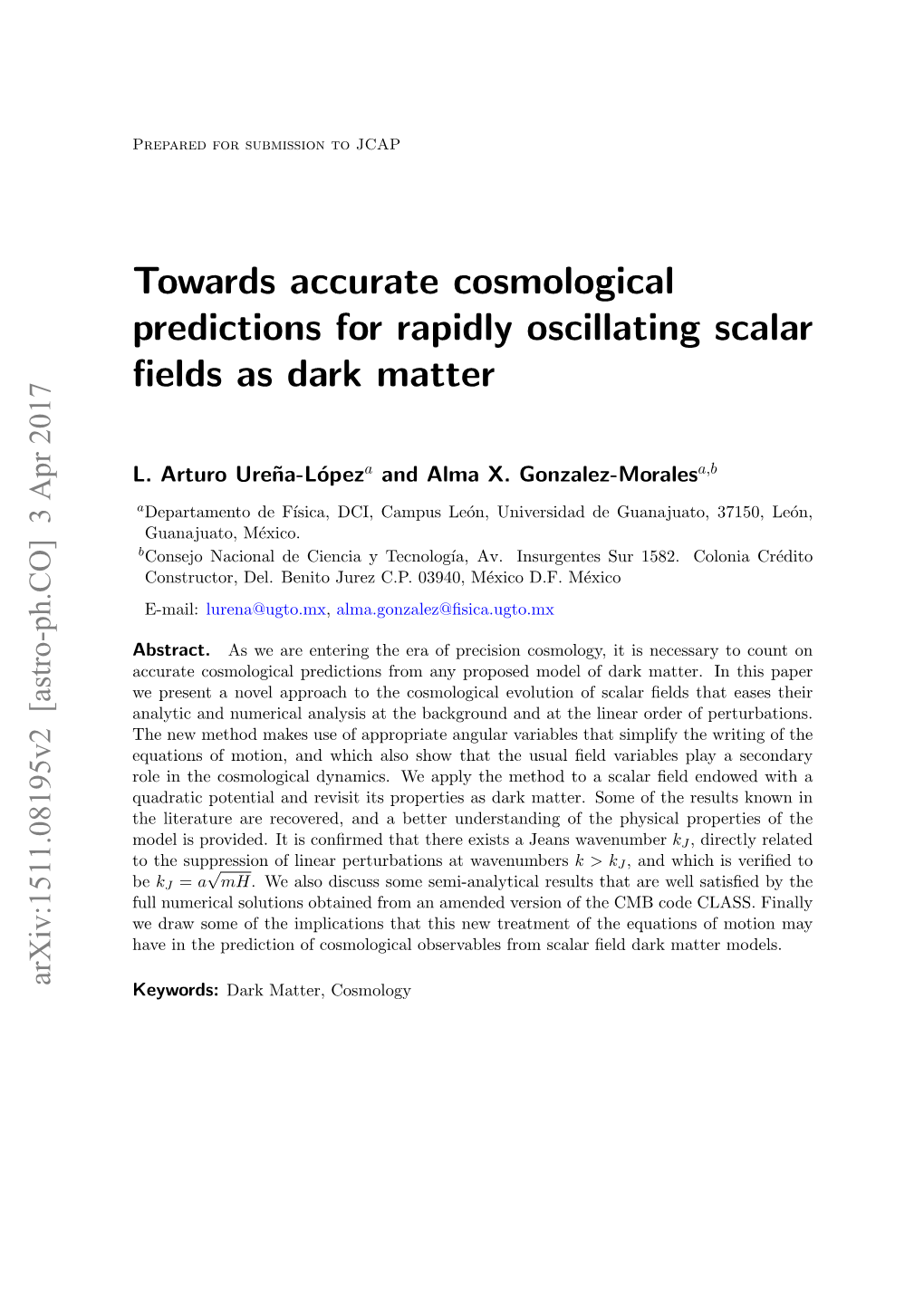 Towards Accurate Cosmological Predictions for Rapidly Oscillating Scalar ﬁelds As Dark Matter