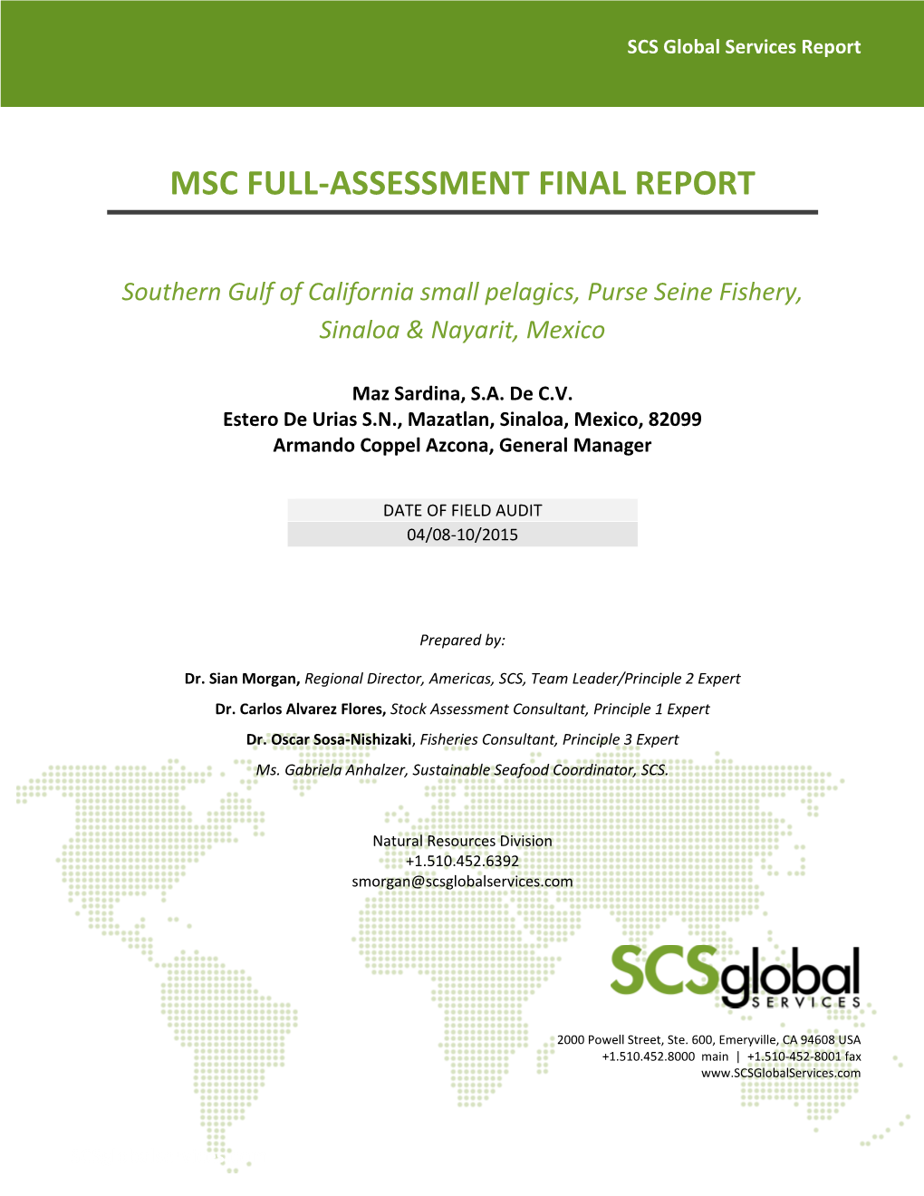 Msc Full-Assessment Final Report