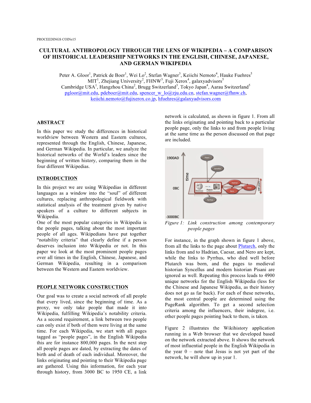 Cultural Anthropology Through the Lens of Wikipedia – a Comparison of Historical Leadership Networks in the English, Chinese, Japanese, and German Wikipedia