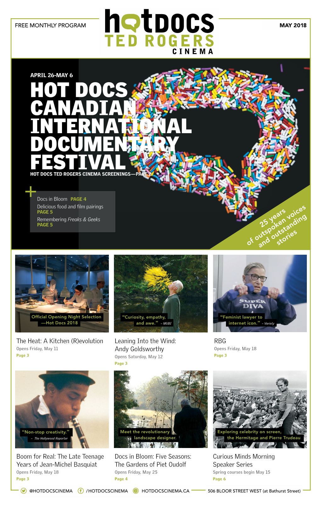 HOT DOCS CANADIAN INTERNATIONAL DOCUMENTARY FESTIVAL Hot Docs Ted Rogers Cinema Screenings—Page 2