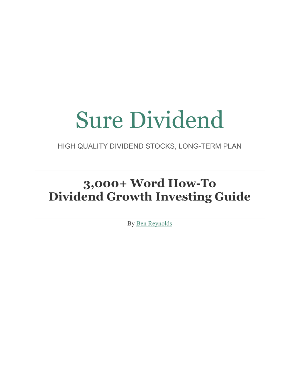 Dividend Growth Stock Examples