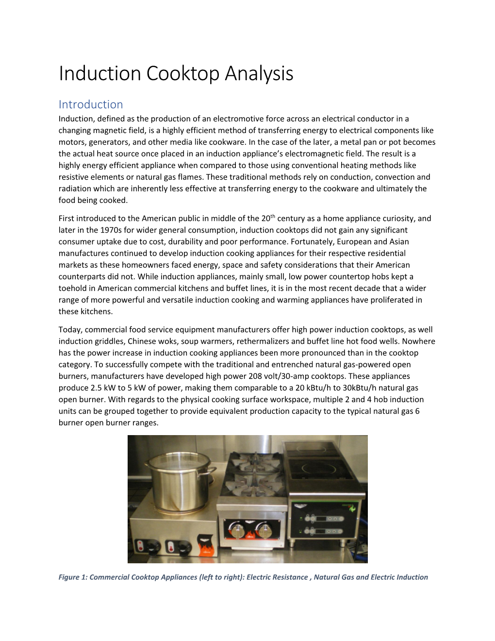Induction Cooktop Analysis
