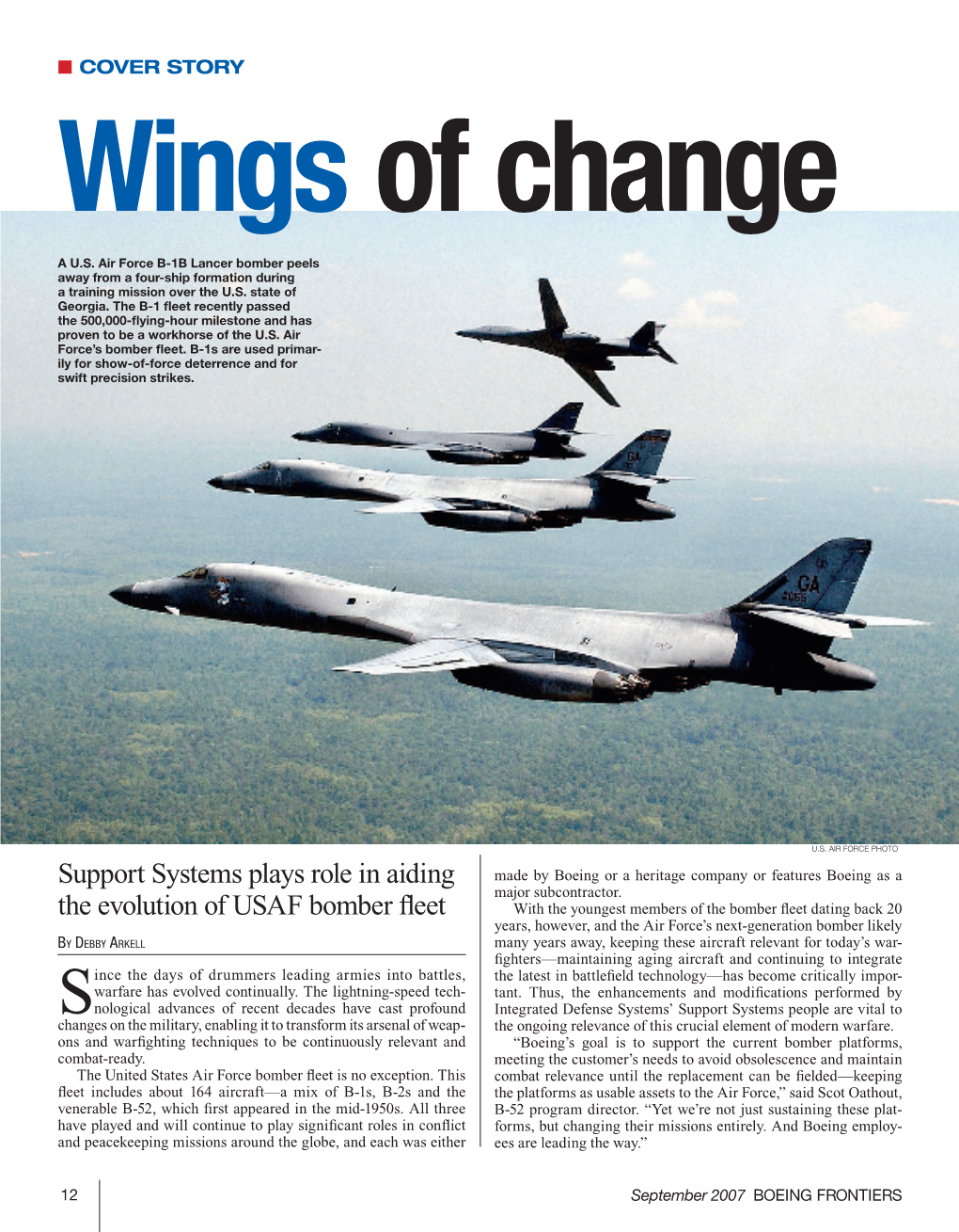 Support Systems Plays Role in Aiding the Evolution of USAF Bomber Fleet