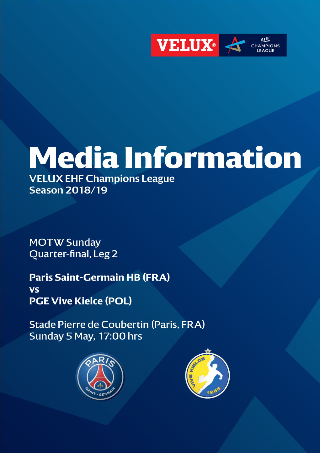 Media Information VELUX EHF Champions League Season 2018/19