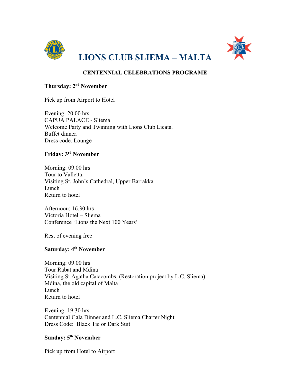 Lions Club Sliema Malta