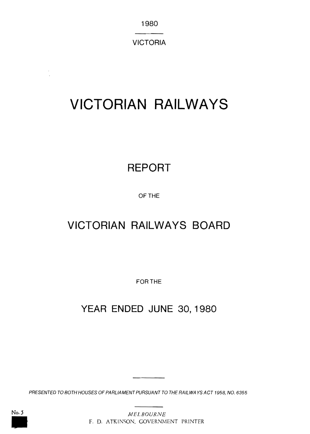 VR Annual Report 1980