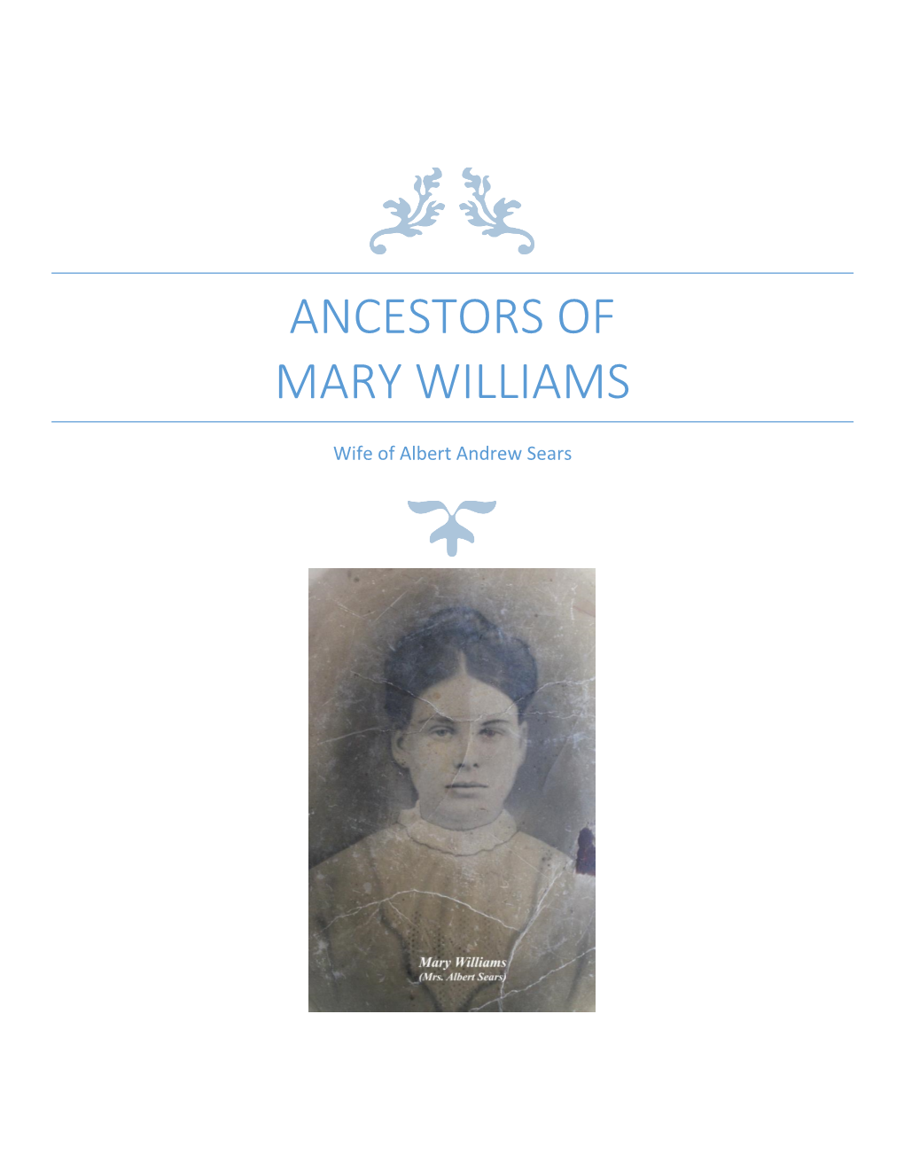 Ancestors of Mary Williams