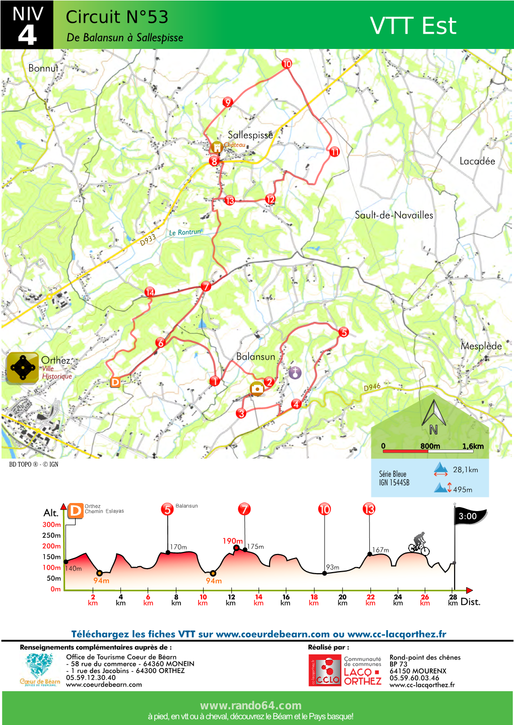 VTT Est 4 De Balansun À Sallespisse