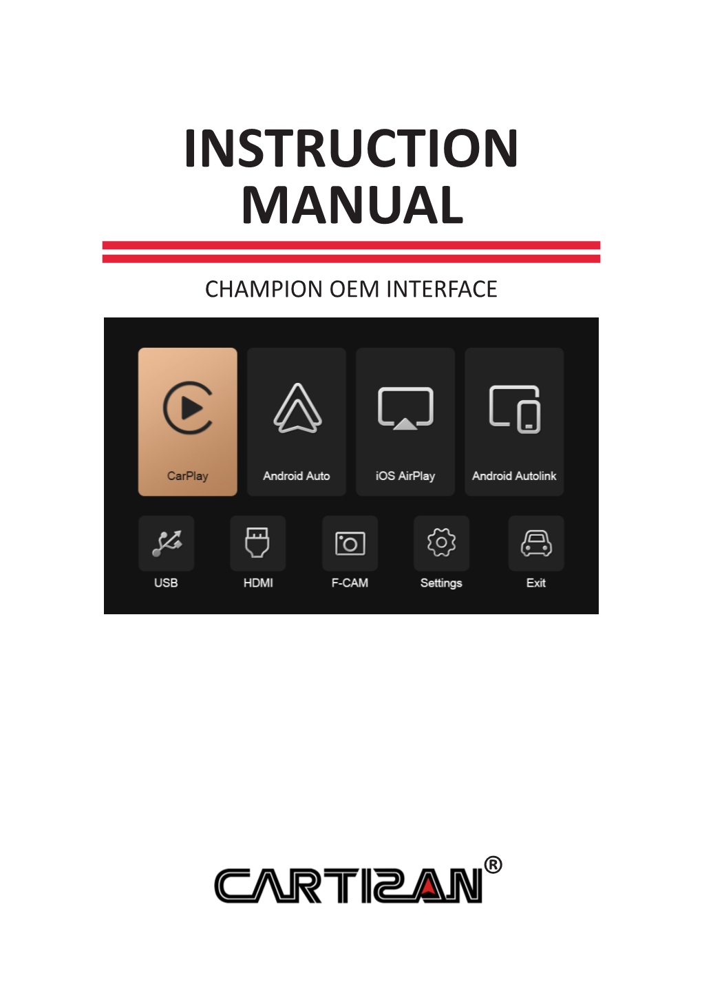 User Manual V1.0 for CHAMPION Carplay Interface