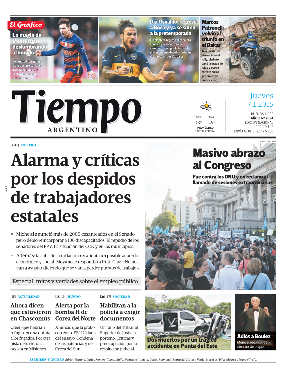 Alarma Y Críticas Por Los Despidos De Trabajadores Estatales