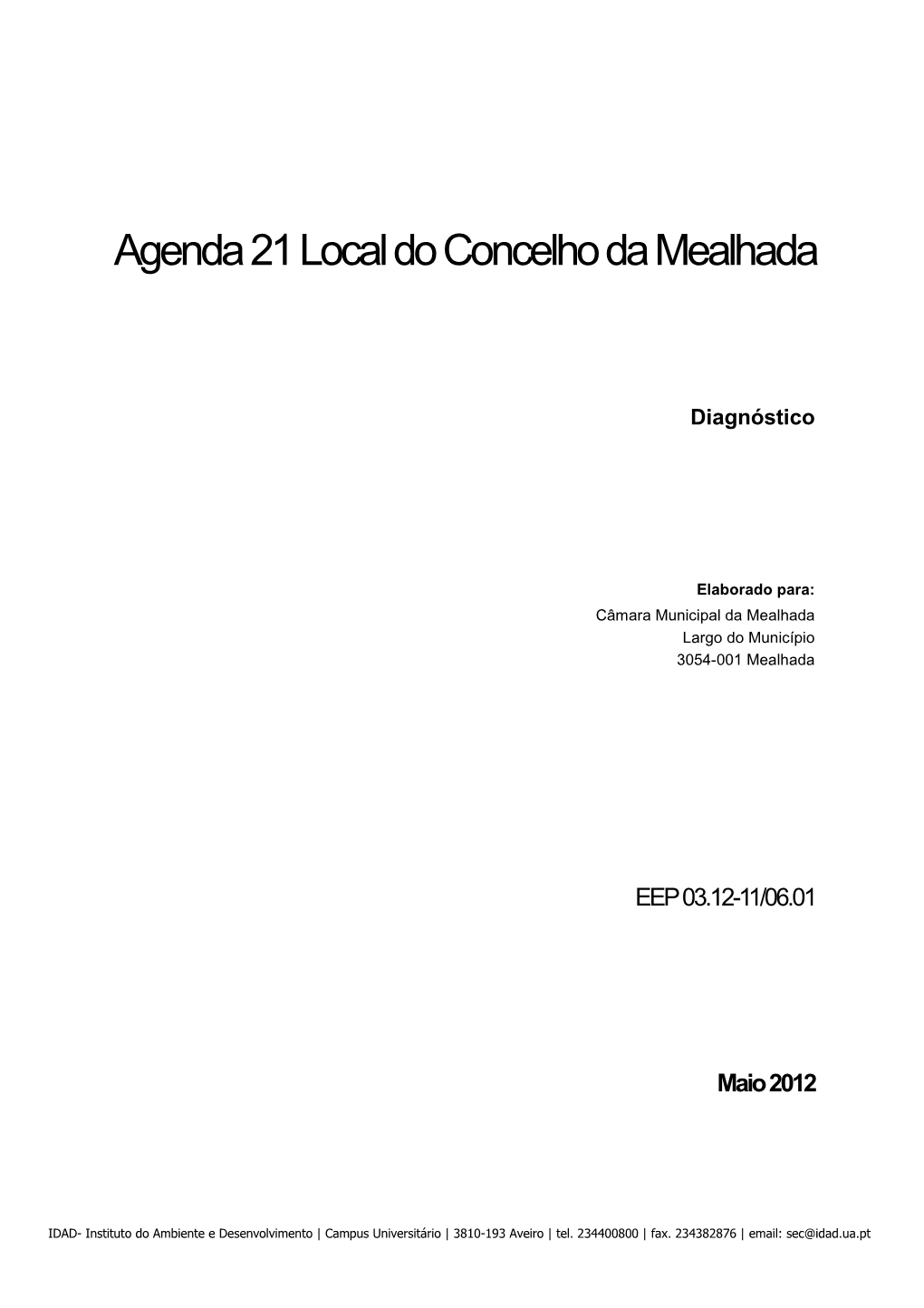 Agenda 21 Local Do Concelho Da Mealhada