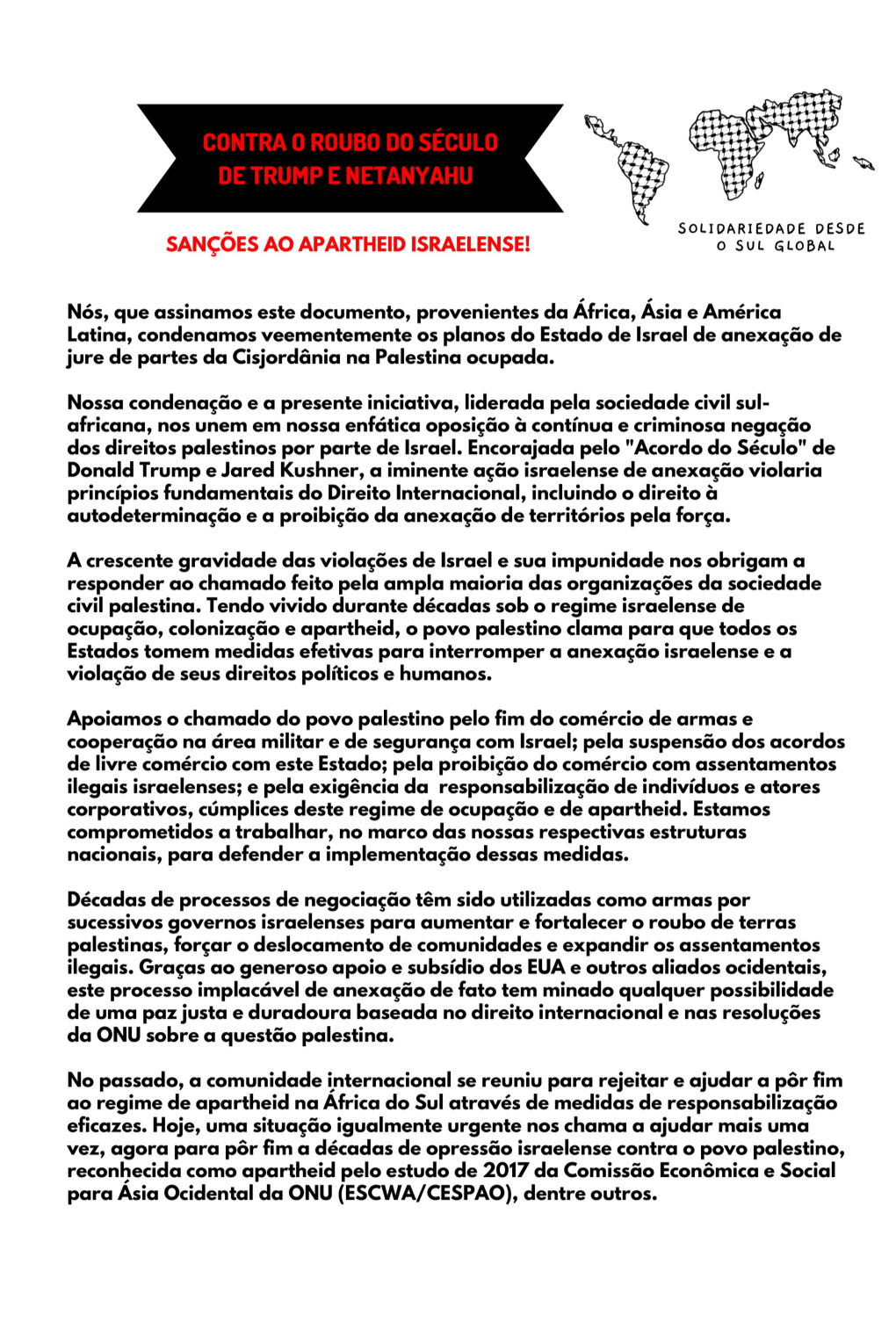 Manifesto Contra Anexacao Ver