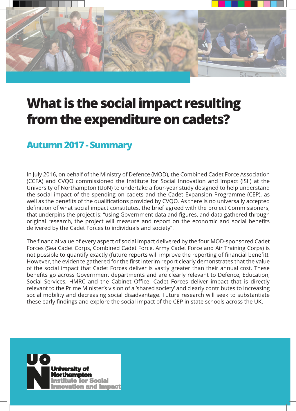 What Is the Social Impact Resulting from the Expenditure on Cadets?