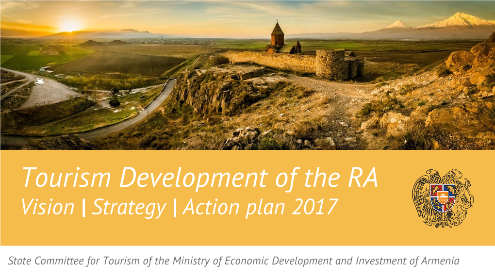 Tourism Development of the RA Vision | Strategy | Action Plan 2017