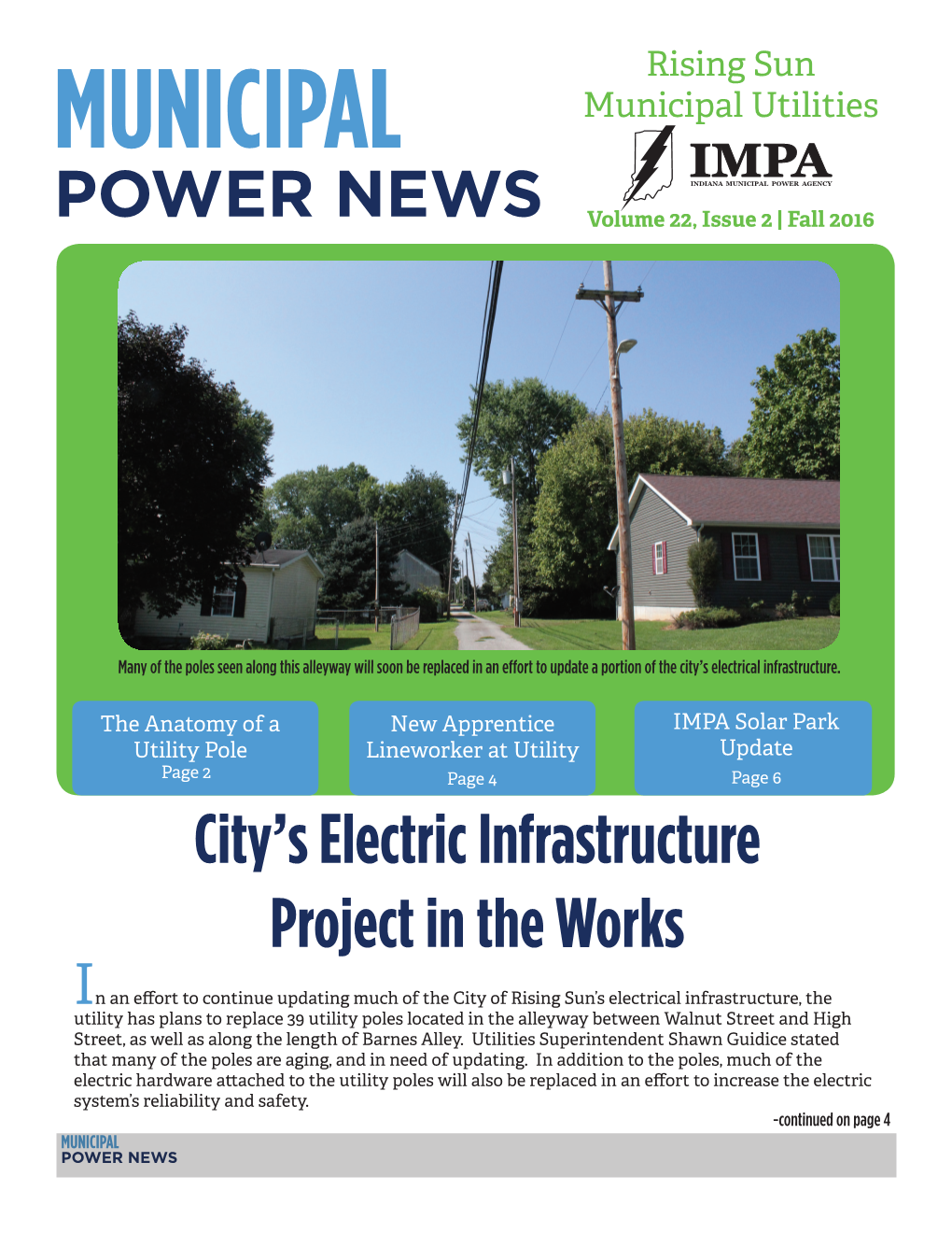 City's Electric Infrastructure Project in the Works
