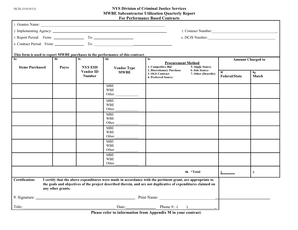 DCJS-3310 (9/13) NYS Division of Criminal Justice Services