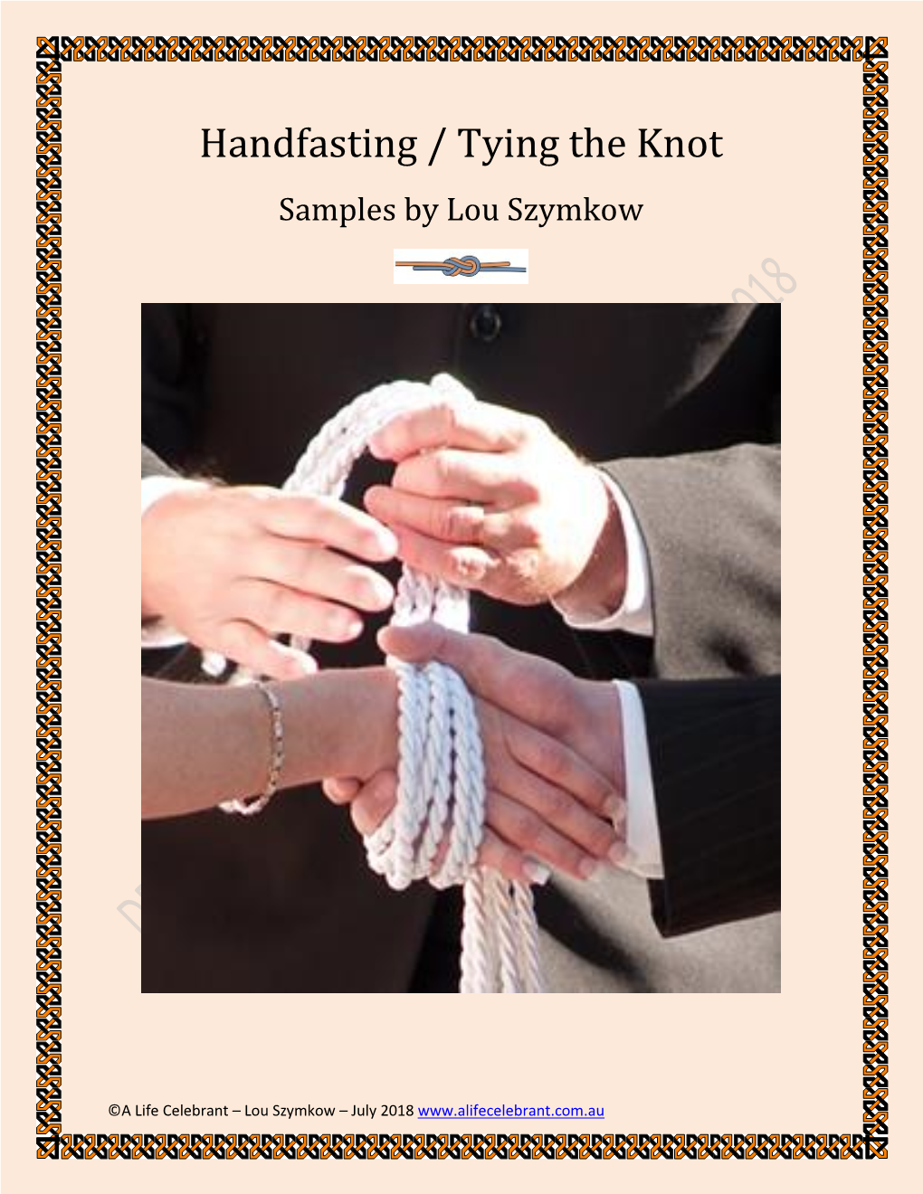 Handfasting / Tying the Knot Samples by Lou Szymkow