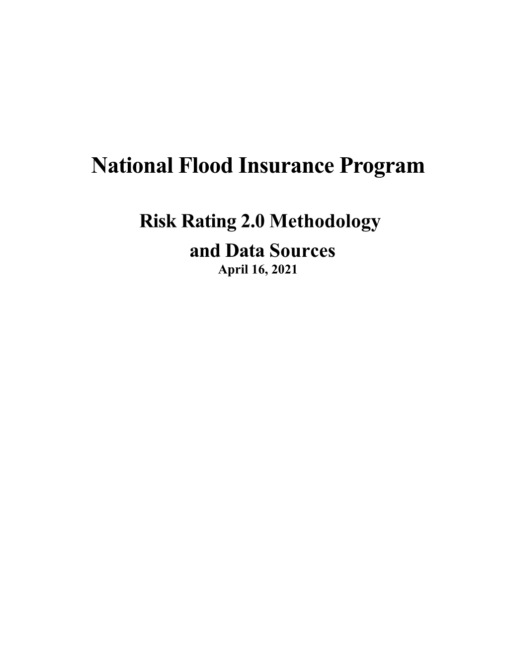 National Flood Insurance Program