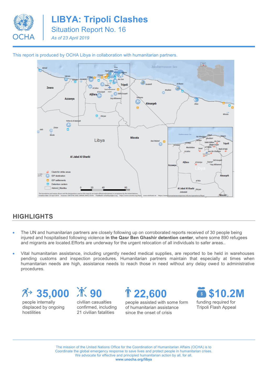 LIBYA: Tripoli Clashes Situation Report No