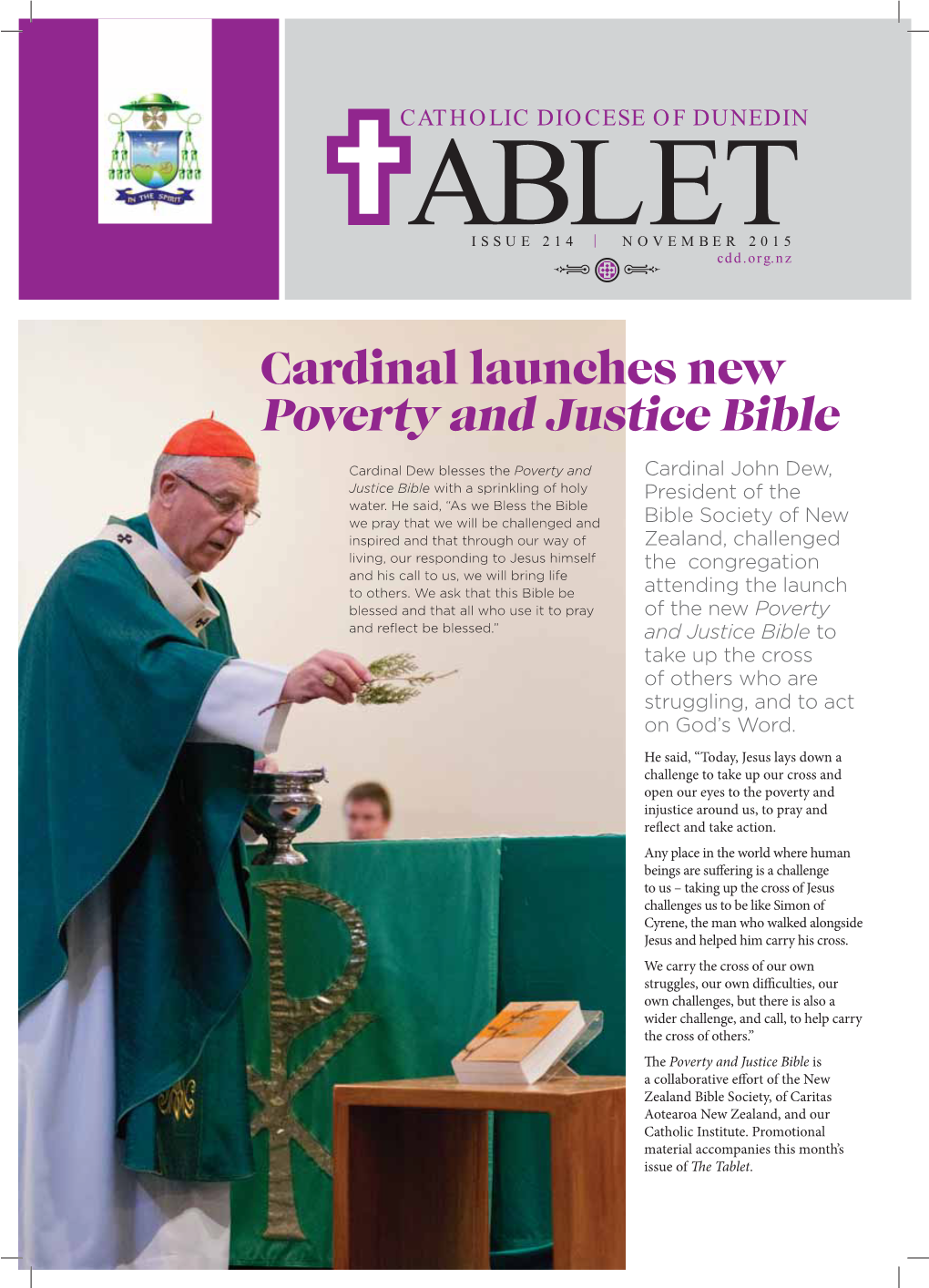 Cardinal Launches New Poverty and Justice Bible