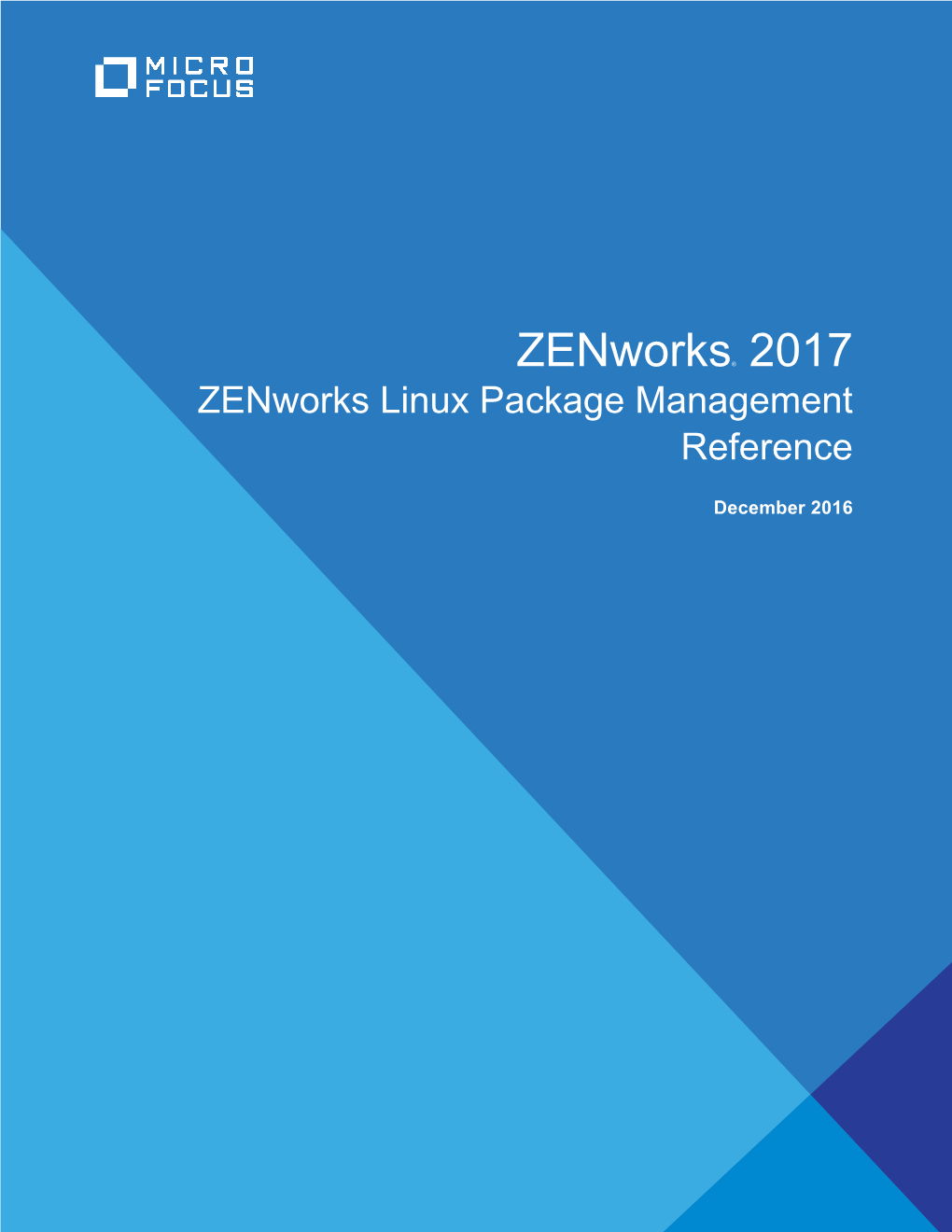 Zenworks 2017 Linux Package Management Reference