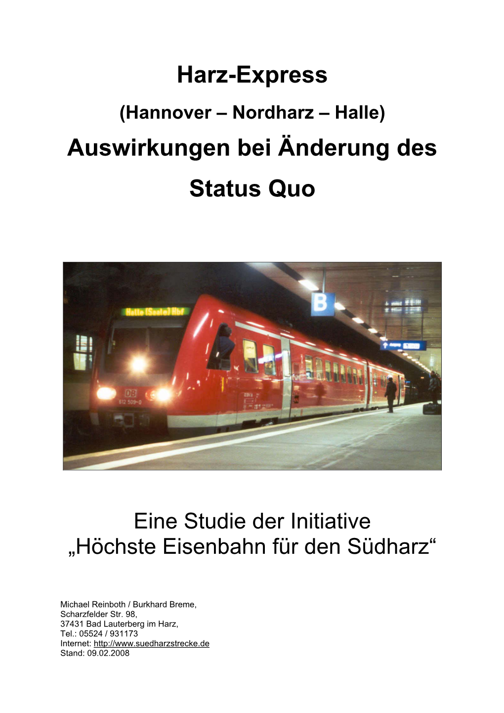 Die Züge Northeim-Erfurt Enden Nicht Nur in Northeim Im Leeren, Sondern