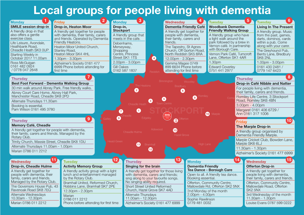 Local Groups for People Living with Dementia