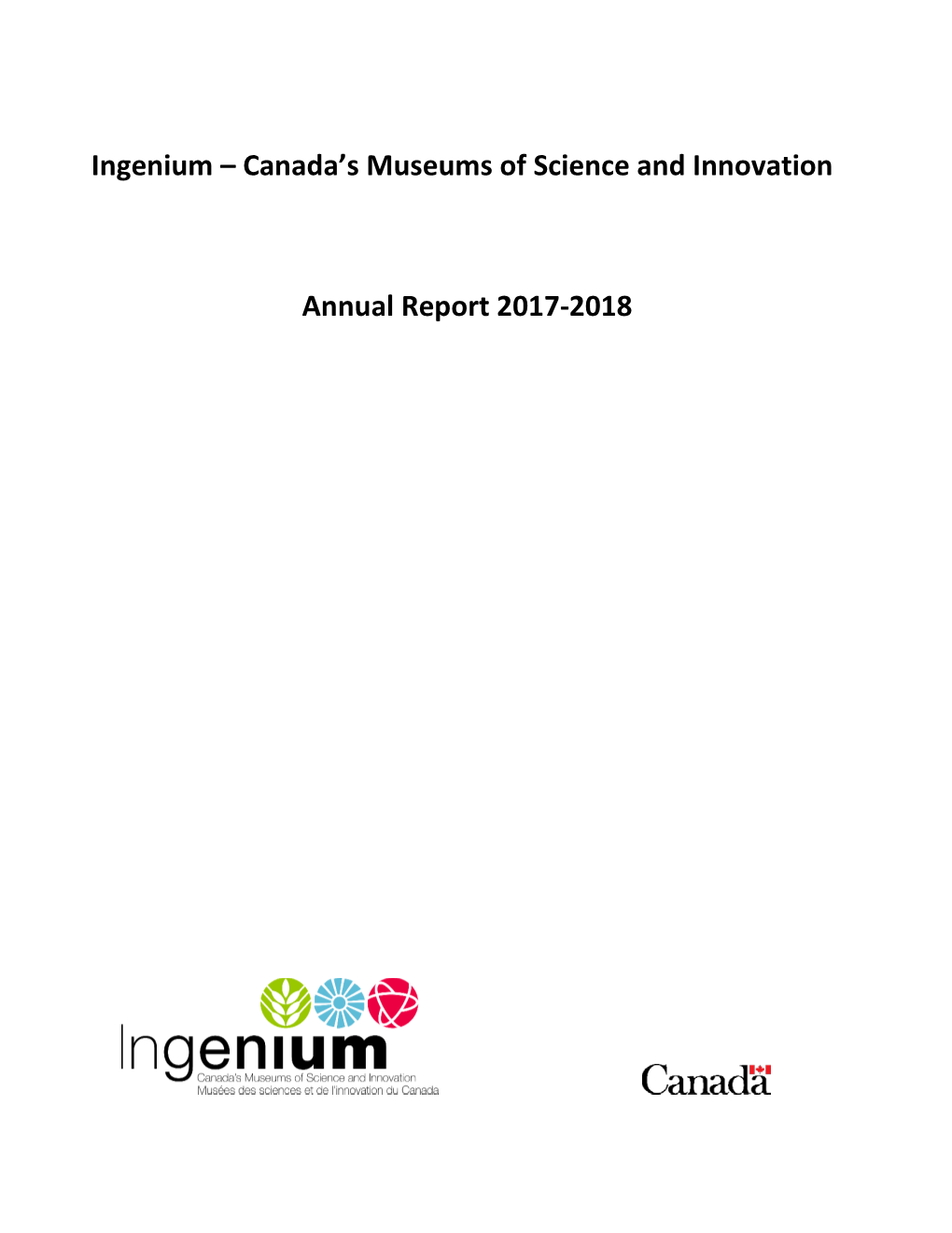 Canada's Museums of Science and Innovation Annual