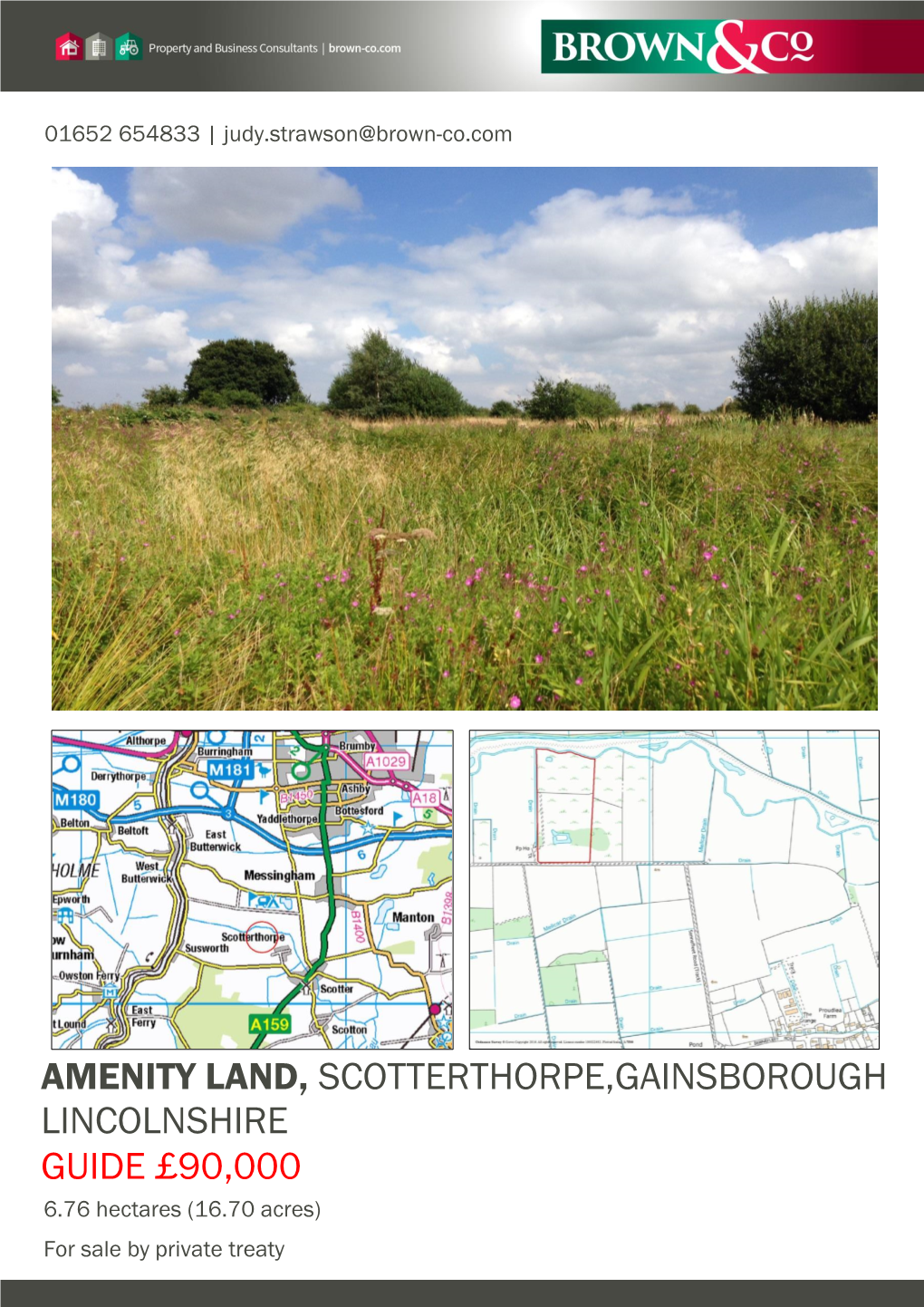 Amenity Land, Scotterthorpe,Gainsborough Lincolnshire