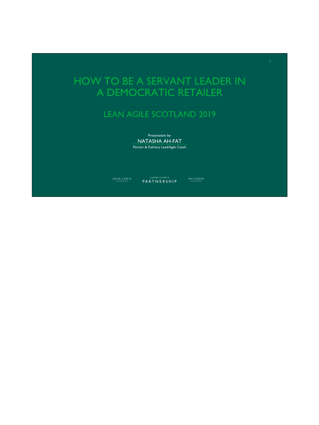 How to Be a Servant Leader in a Democratic Retailer