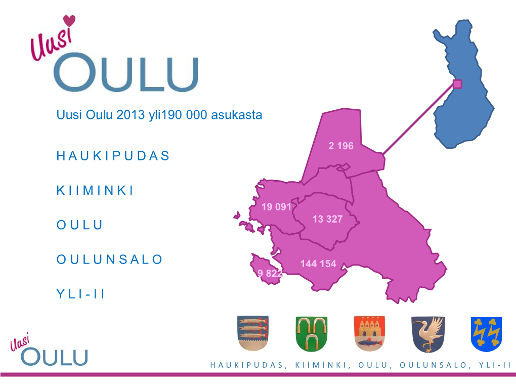 Haukipudas Kiiminki Oulu Oulunsalo