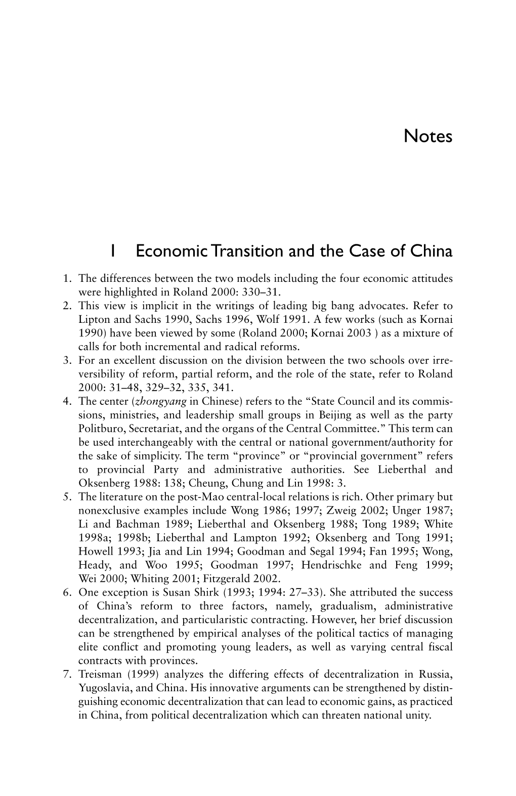 1 Economic Transition and the Case of China