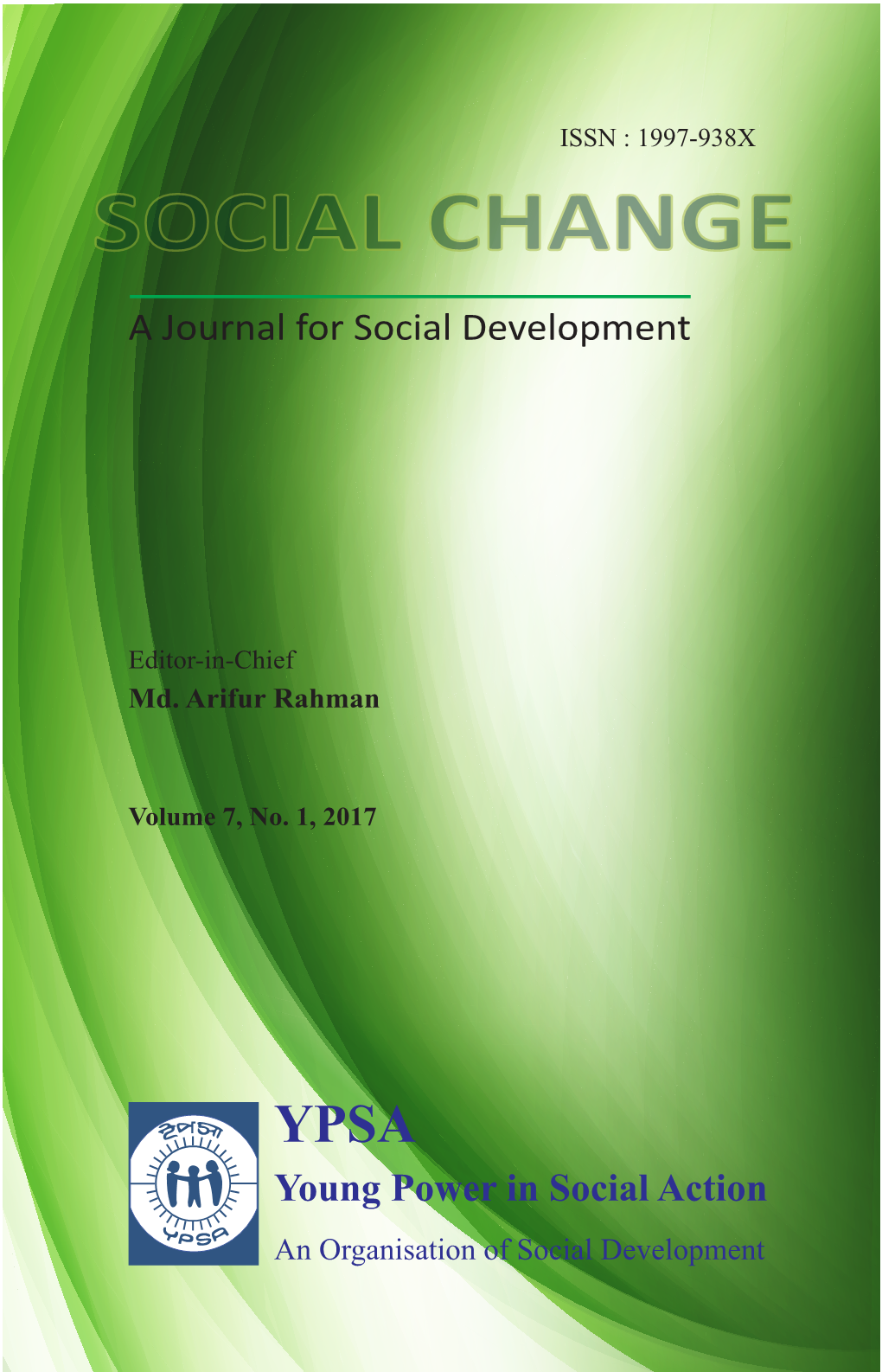 SOCIAL CHANGE a Journal for Social Development