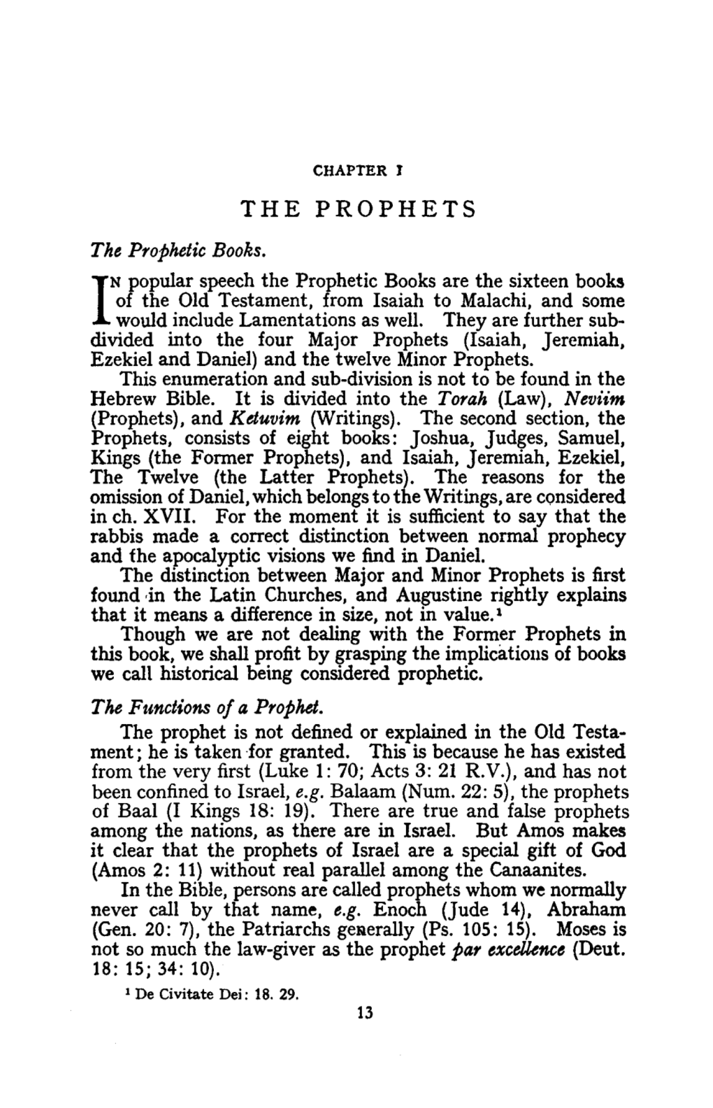 THE PROPHETS the Prophetic Books