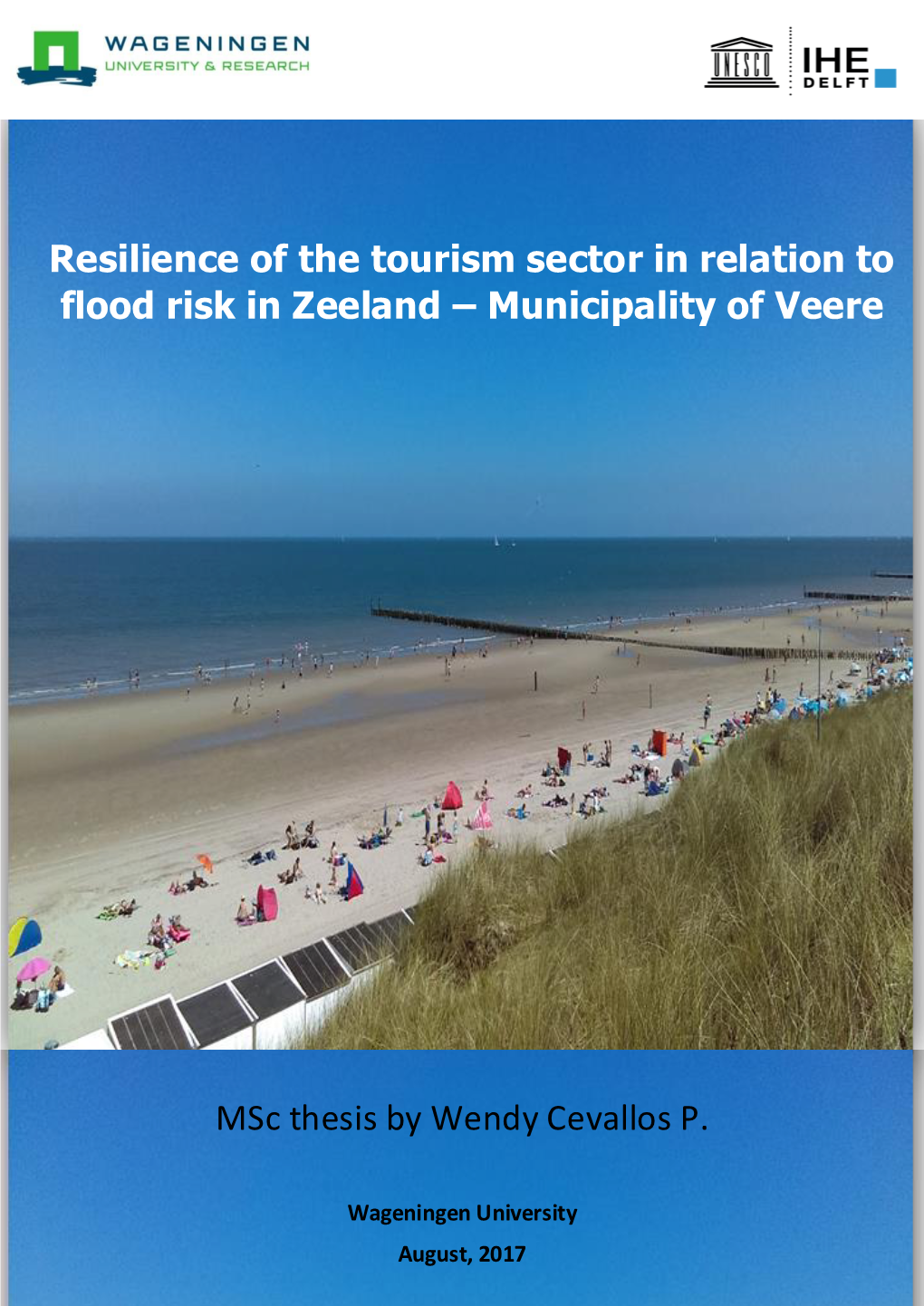 Resilience of the Tourism Sector in Relation to Flood Risk in Zeeland – Municipality of Veere