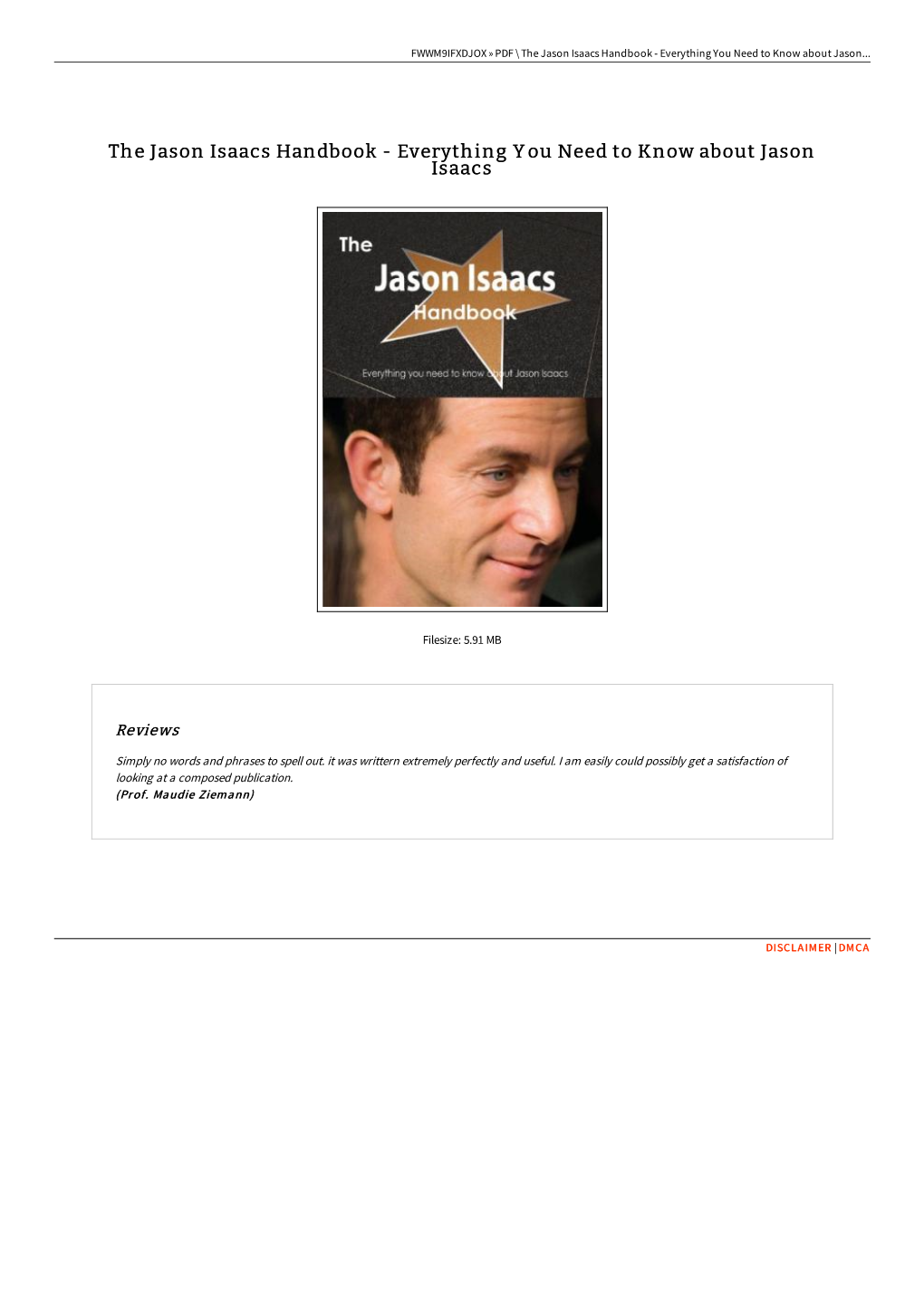 The Jason Isaacs Handbook - Everything You Need to Know About Jason