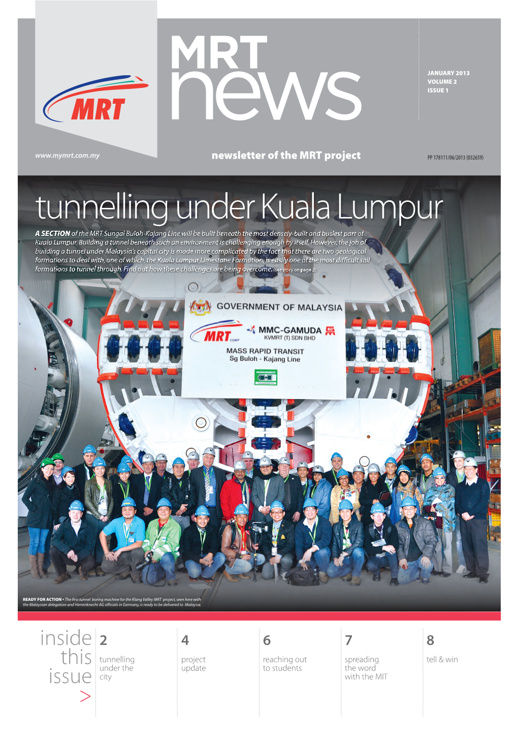 10 Tunnel Boring Machines for Mrt Project