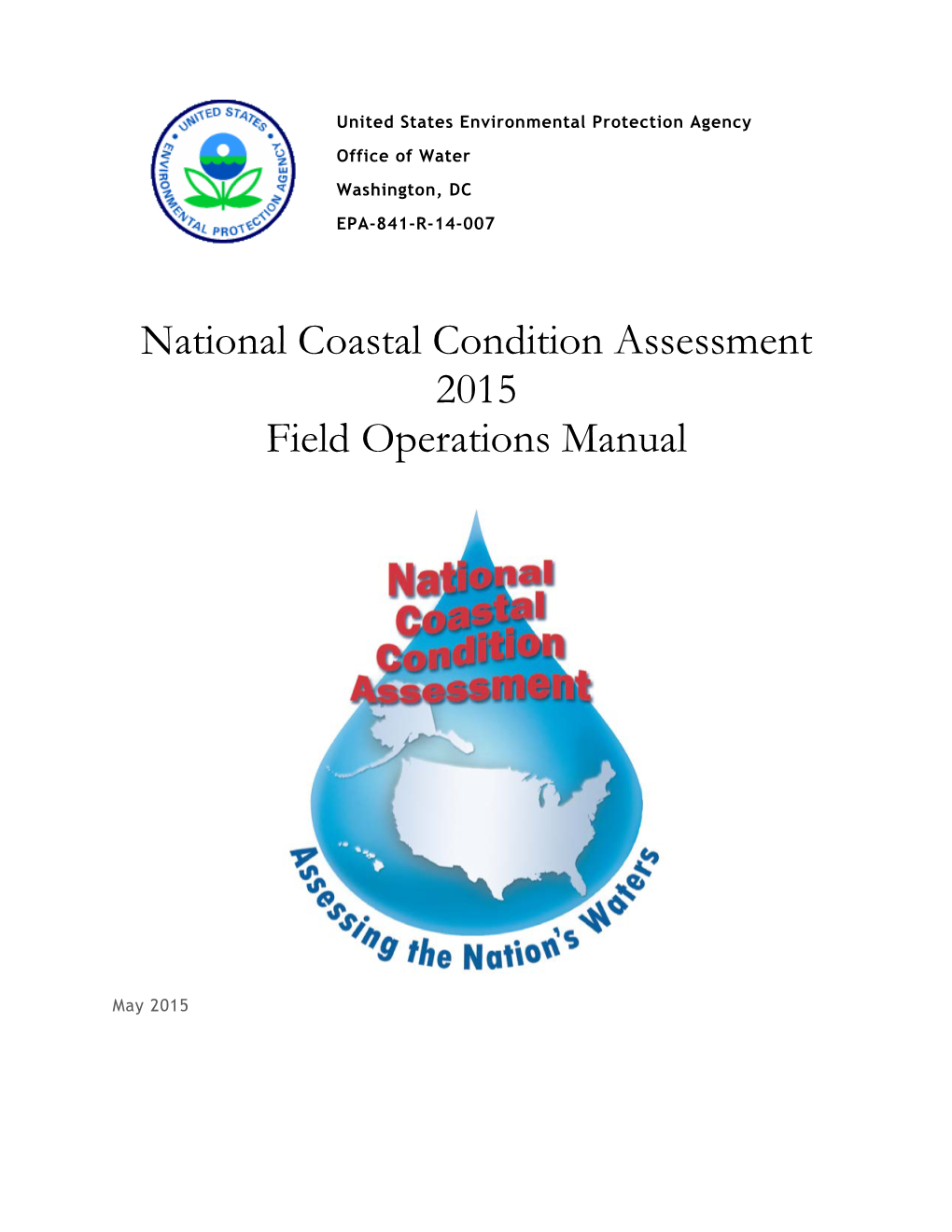 National Coastal Condition Assessment 2015 Field Operations Manual