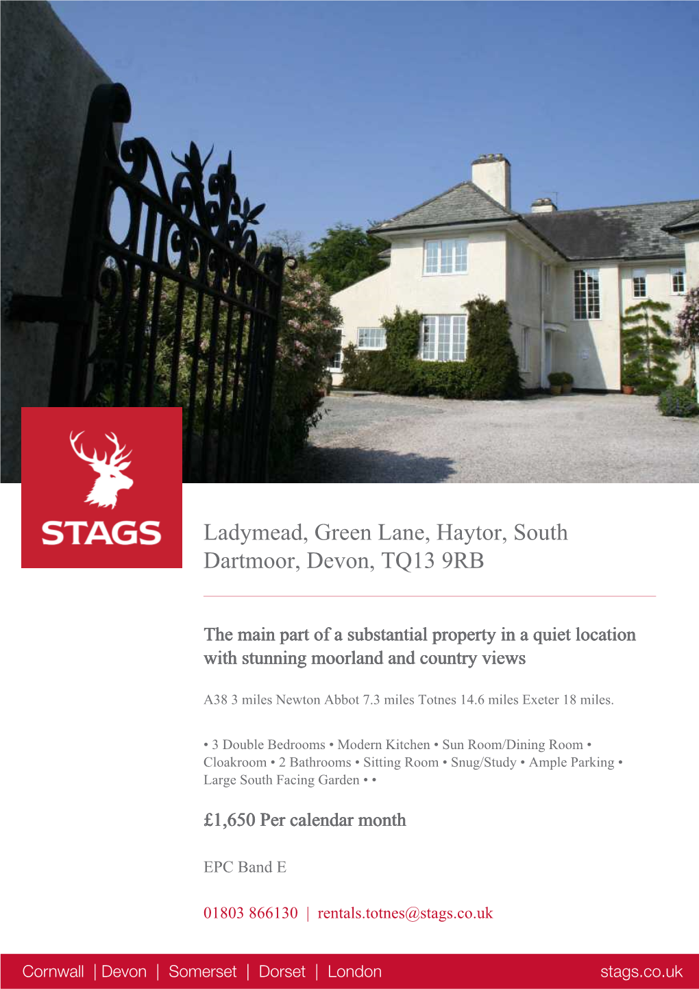 Ladymead, Green Lane, Haytor, South Dartmoor, Devon, TQ13 9RB