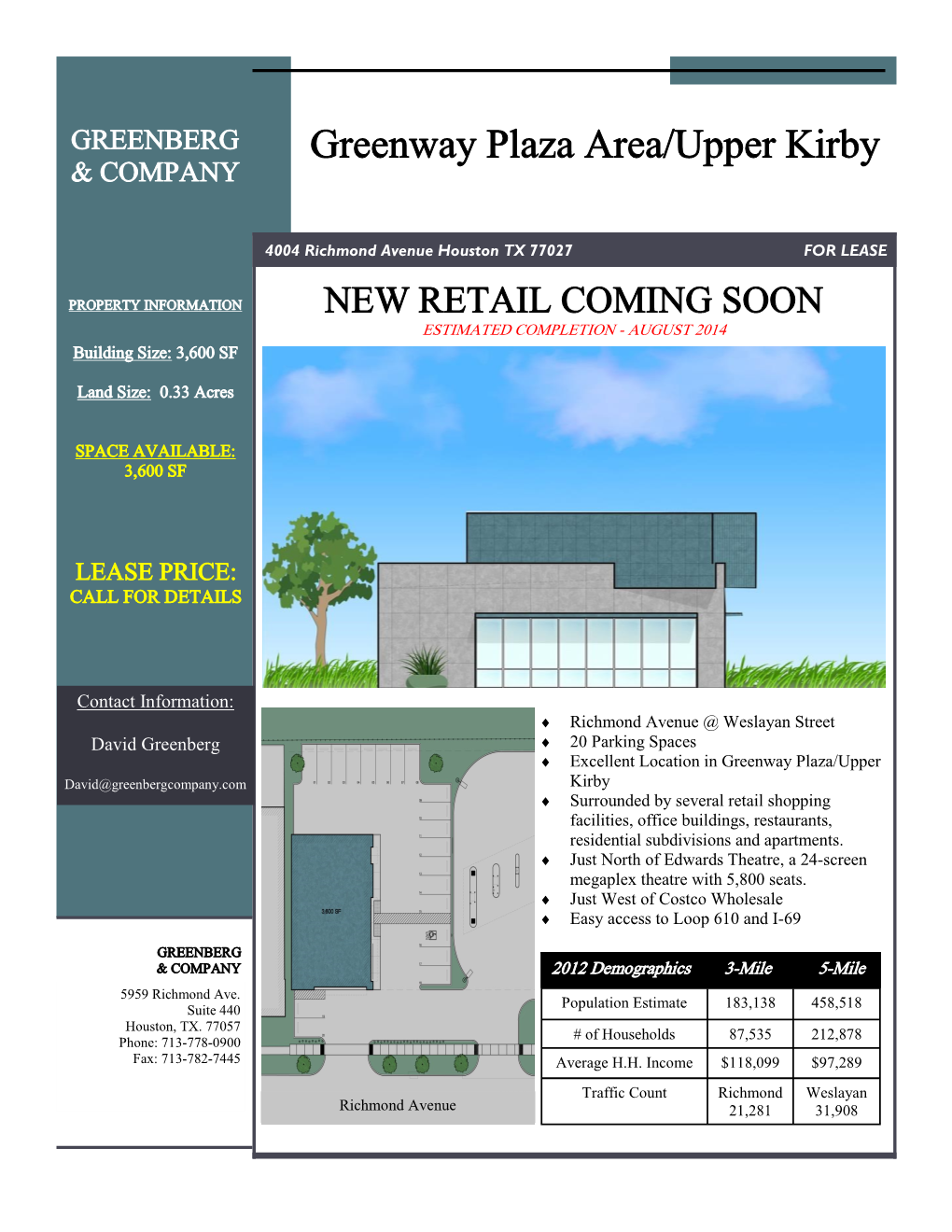 Greenway Plaza Area/Upper Kirby & COMPANY