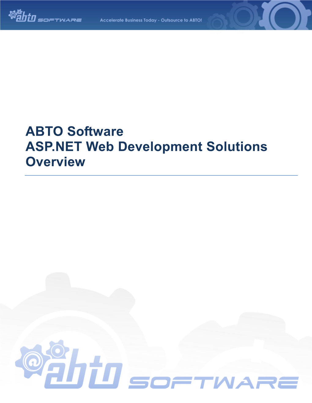 NET Development Brochure