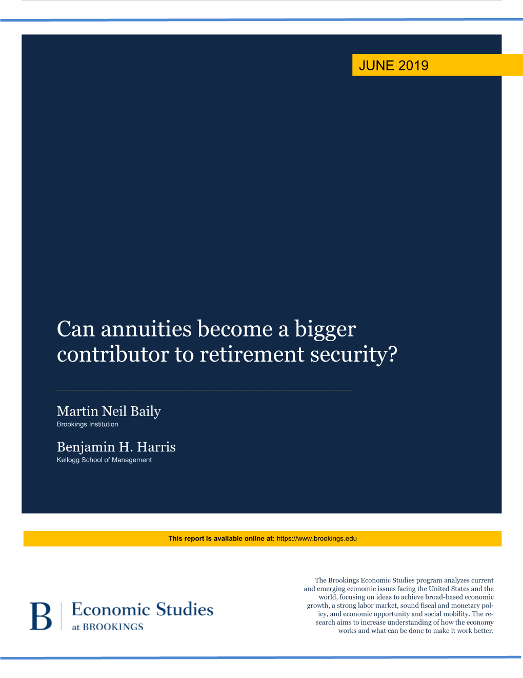 Can Annuities Become a Bigger Contributor to Retirement Security?