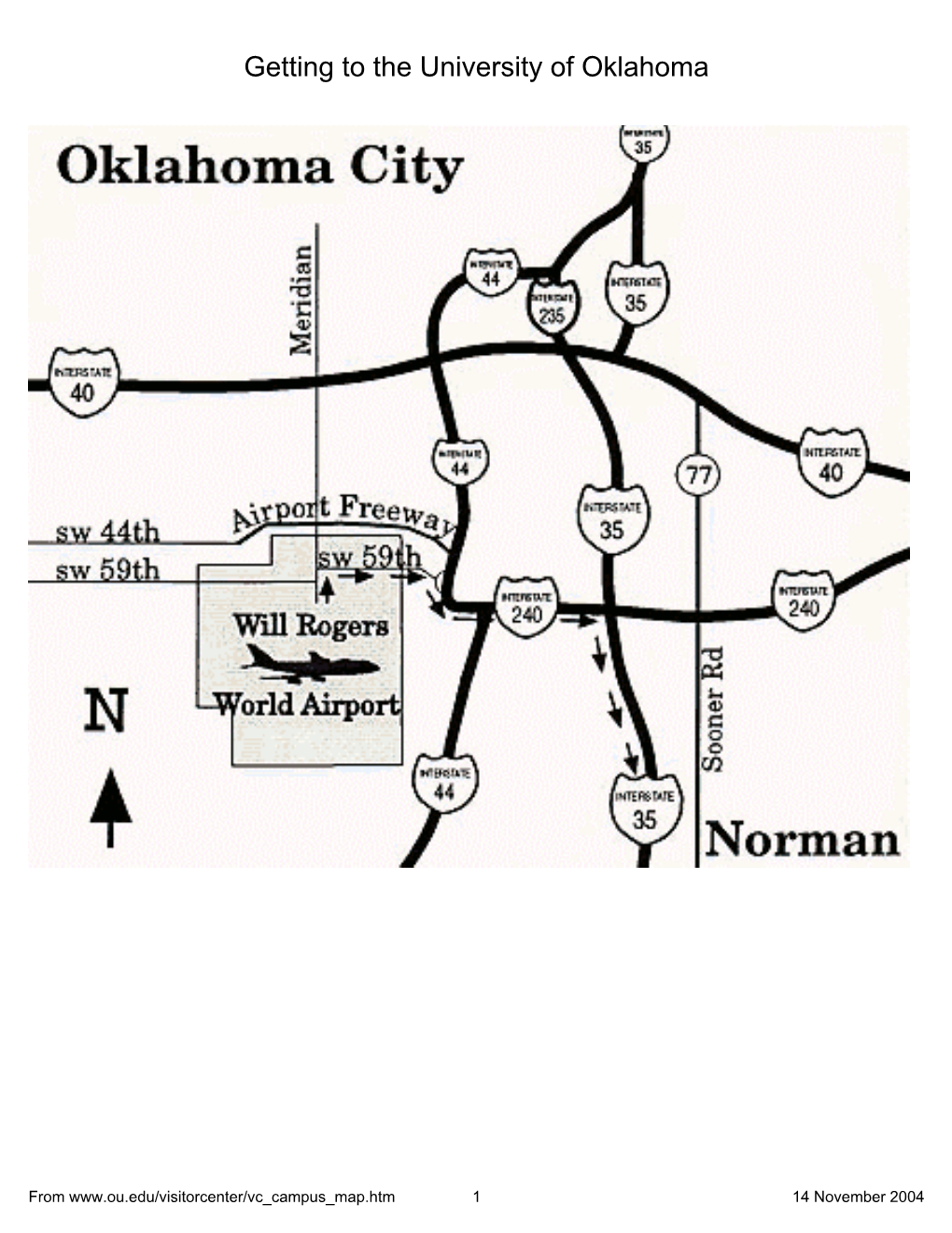 Campus Maps, University of Oklahoma