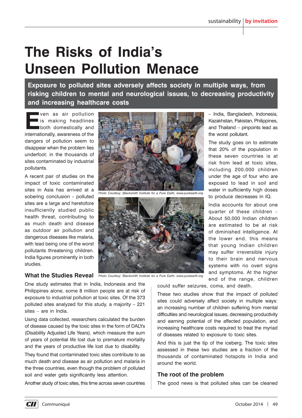 The Risks of India's Unseen Pollution Menace