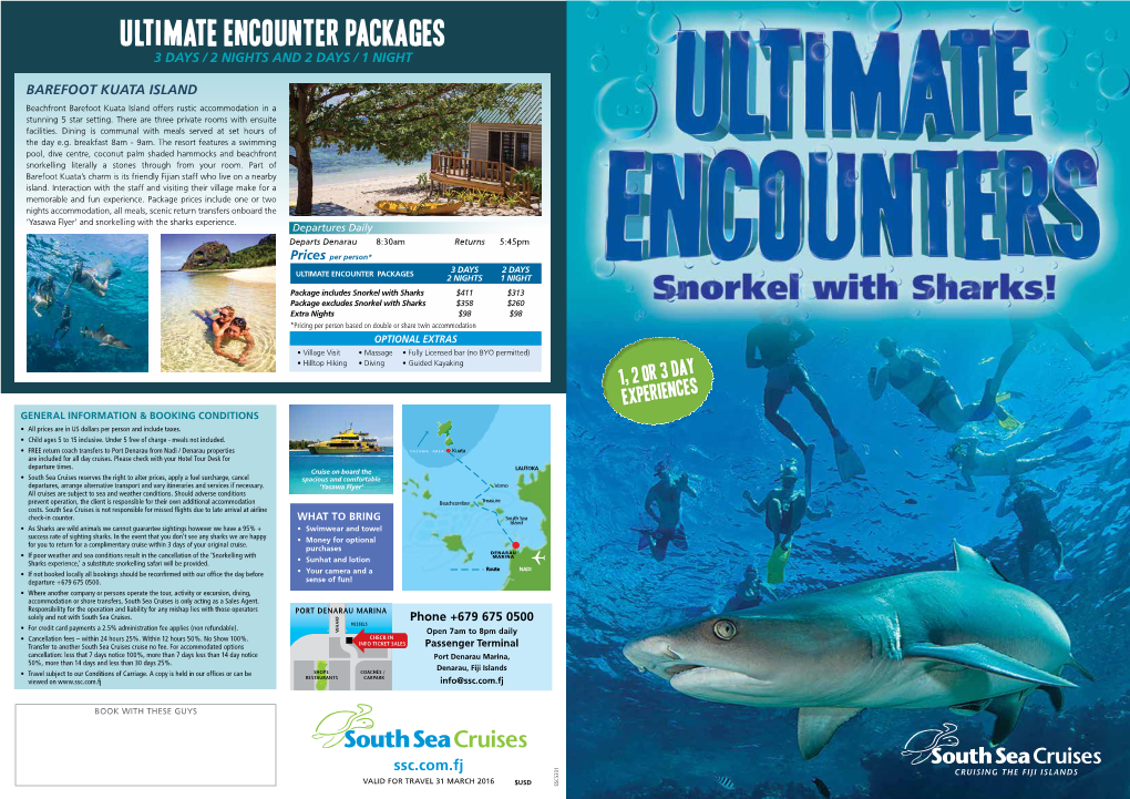 Ultimate Encounter Packagesultimate Encounter 3 Days /2Nightsanddays /1Night