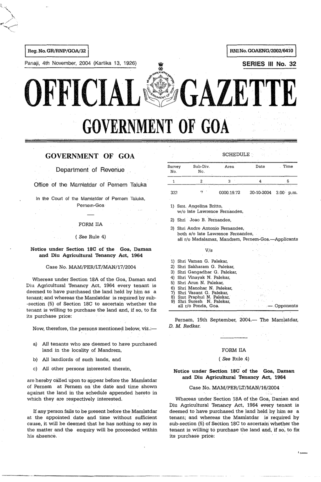 Government of Goa